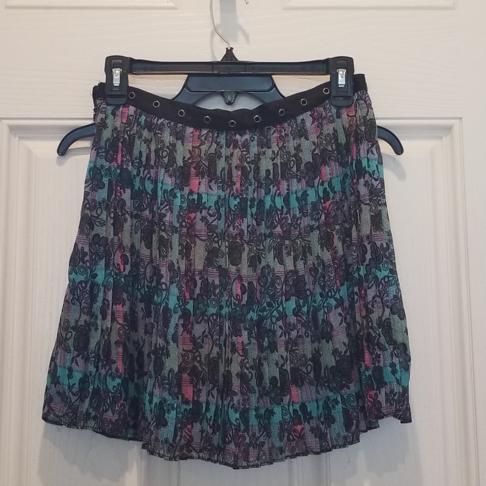 Flowy Blue Patterned Dress - Picture 3 of 4